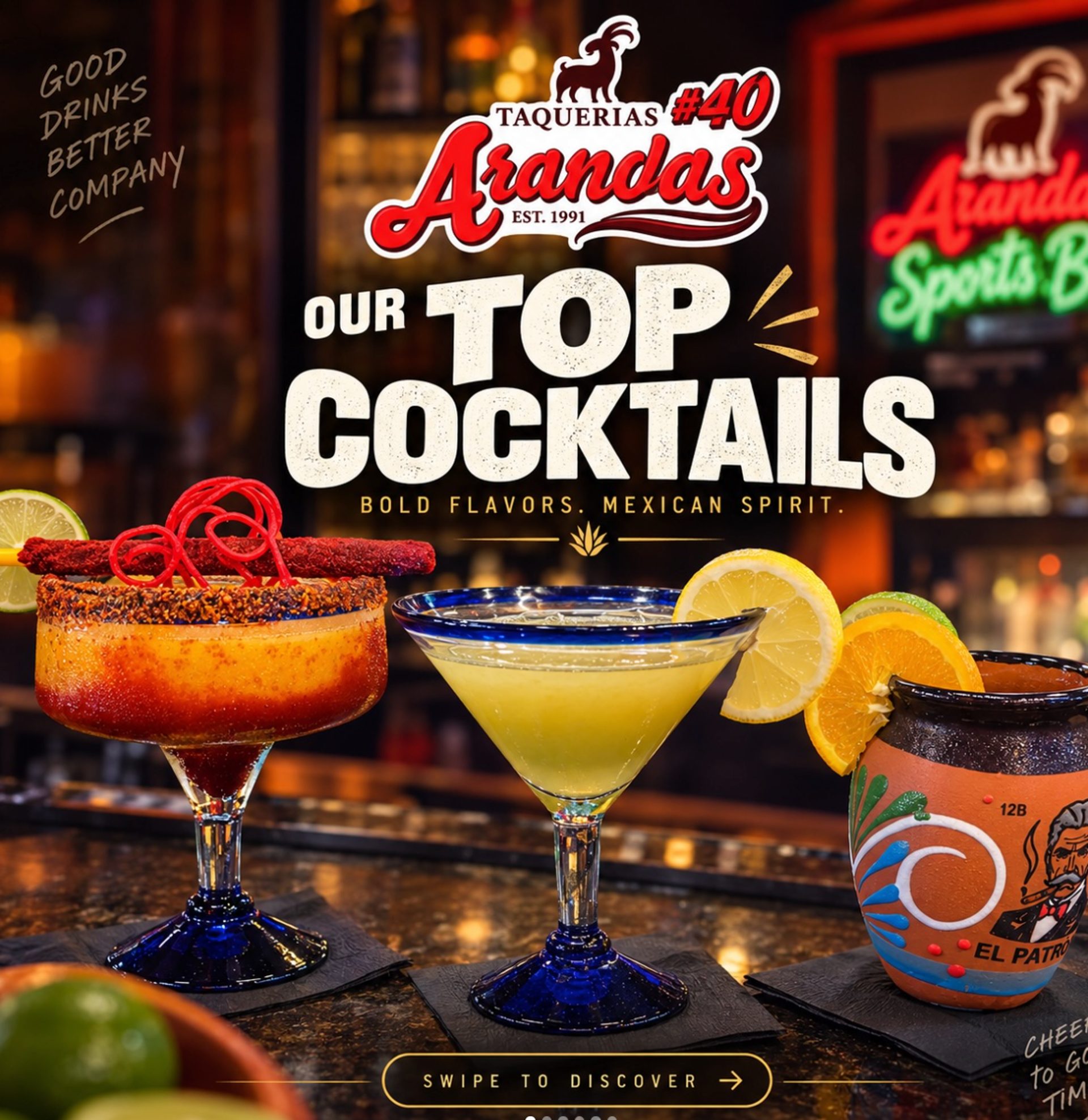 Margarita and drink specials