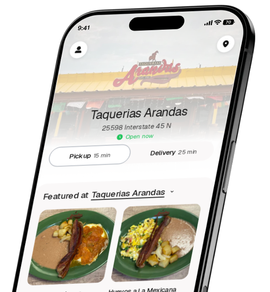 Taquerias Arandas app preview