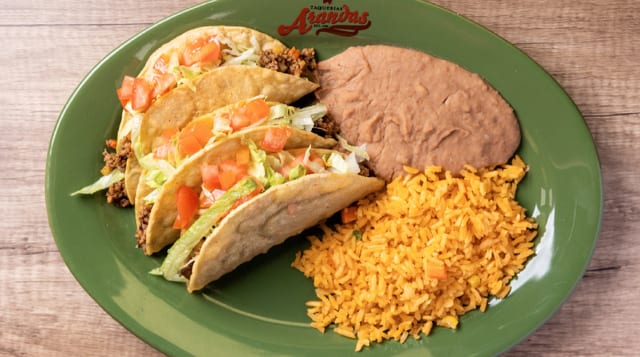 Crispy Taco Plate.