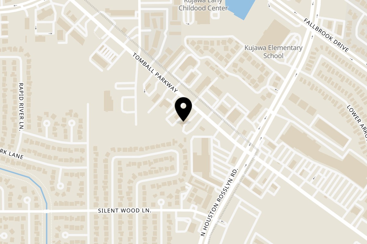 Map showing the location of Taquerias Arandas TX-249 on 13807 TX-249 in Houston